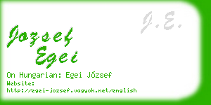 jozsef egei business card